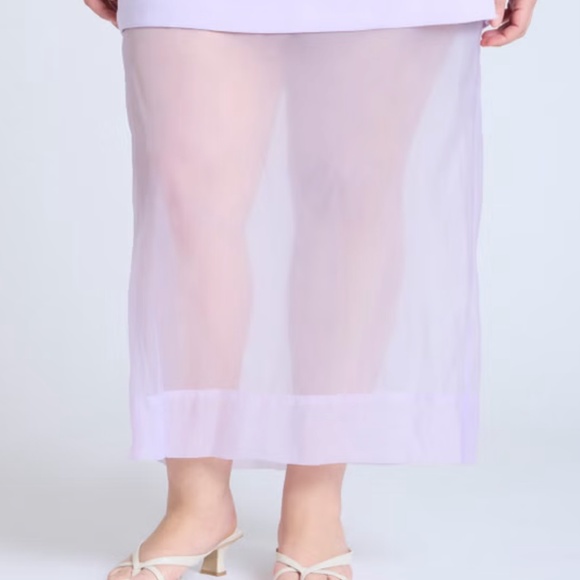 ELOQUII ORGANZA TWOFER SKIRT -NWT - Picture 5 of 8